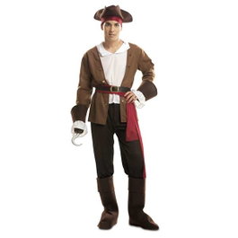My Other Me Disfraz Bucanero Talla XXL con Sombrero, Camisa, Chaqueta, Fajín, Cinturón, Pantalón y Cubre Botas