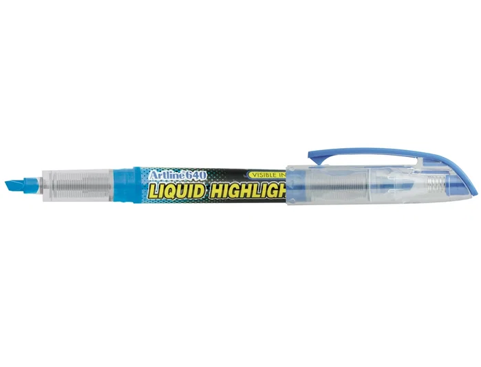 Artline ek-640 Rotulador Fluorescente Azul Punta Biselada Trazo 1-3,5 mm