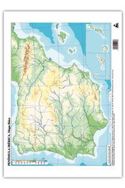 CUMIO Paquete de 50 Mapas Mudos Físicos de España