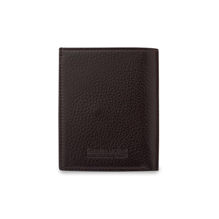 Zoozie Bags Utah Cartera para Hombre de Piel Auténtica Marron