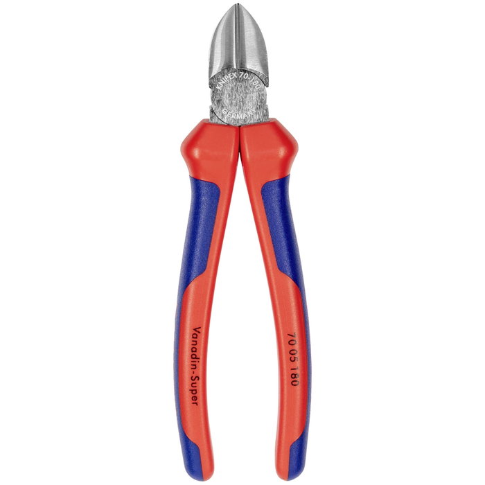 Knipex Tijeras de corte diagonal cromadas 180 mm