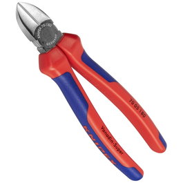 Knipex Tijeras de corte diagonal cromadas 180 mm