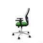 PIQUERAS Y CRESPO Silla de oficina Jorquera con mecanismo Sincro/Traslack, Verde y Blanco