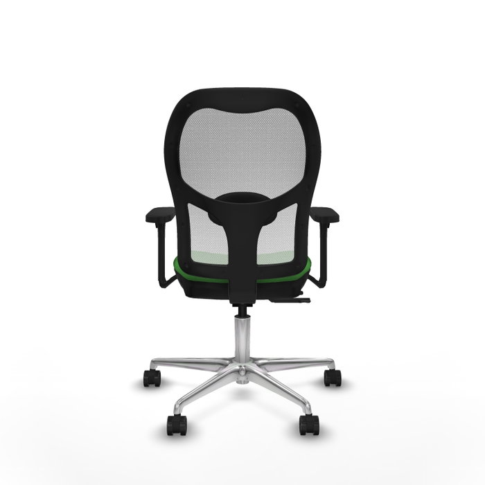 PIQUERAS Y CRESPO Silla de oficina Jorquera con mecanismo Sincro/Traslack, Verde y Blanco