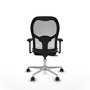 PIQUERAS Y CRESPO Silla de oficina Jorquera con mecanismo Sincro/Traslack, Verde y Blanco