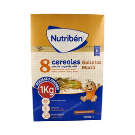 Nutriben 8 Cereales Miel Galleta Maria 1000Gr