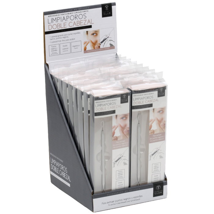 Cosmetic Club Limpiaporos 2 Medidas, Accesorio para Puntos Negros e Imperfecciones, Limpia tu Piel, Doble Extremo, 12.7 cm Cosmetic Club Limpiaporos 2 Medidas, Accesorio para Puntos Negros e Imperfecciones, Limpia tu Piel, Doble Extremo, 12.7 cm