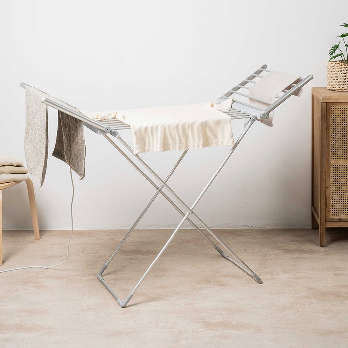 Tendedero Eléctrico Plegable con Alas, Pantalla Táctil, Temporizador y Control de Temperatura Warmmat InnovaGoods 230 W 20 Barra Tendedero Eléctrico Plegable con Alas, Pantalla Táctil, Temporizador y Control de Temperatura Warmmat InnovaGoods 230 W 20 Barra