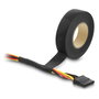 DeLOCK 22003 Cinta adhesiva de tela negra 25 m x 19 mm