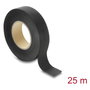 DeLOCK 22003 Cinta adhesiva de tela negra 25 m x 19 mm