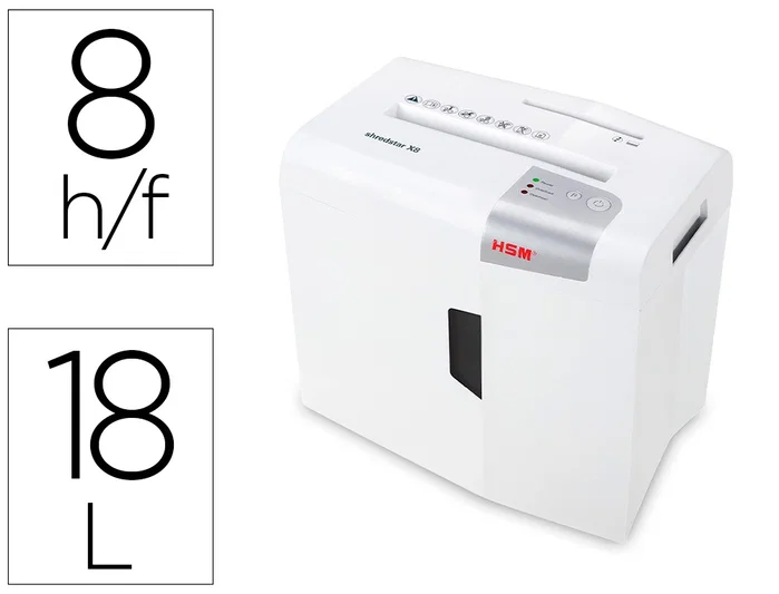 HSM shredstar X8 Destructora de documentos con corte en partículas P-4