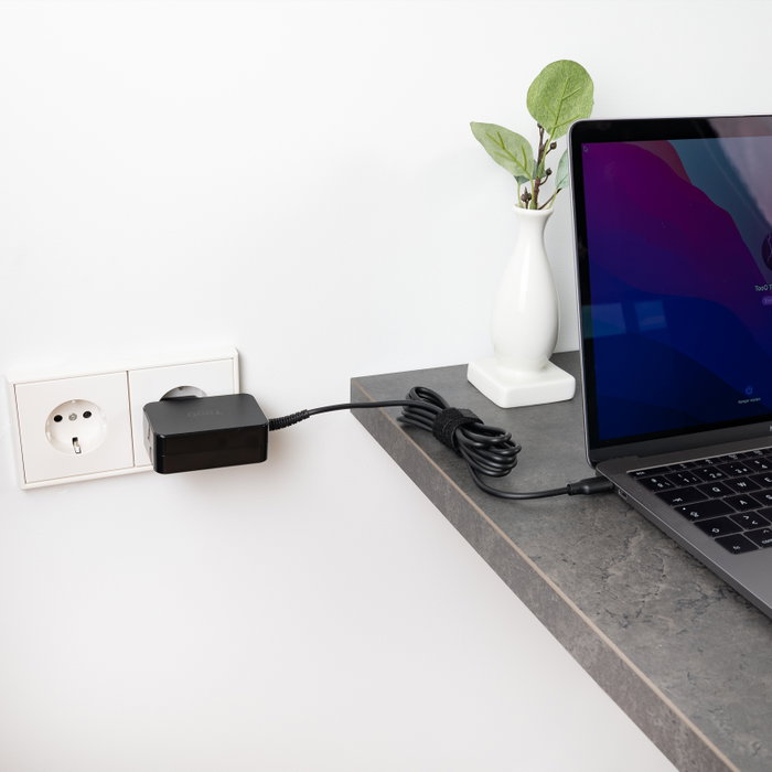 TooQ Cargador GaN 65W USB-C PD TQLC-USBCGAN65PD Negro