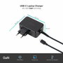 TooQ Cargador GaN 65W USB-C PD TQLC-USBCGAN65PD Negro