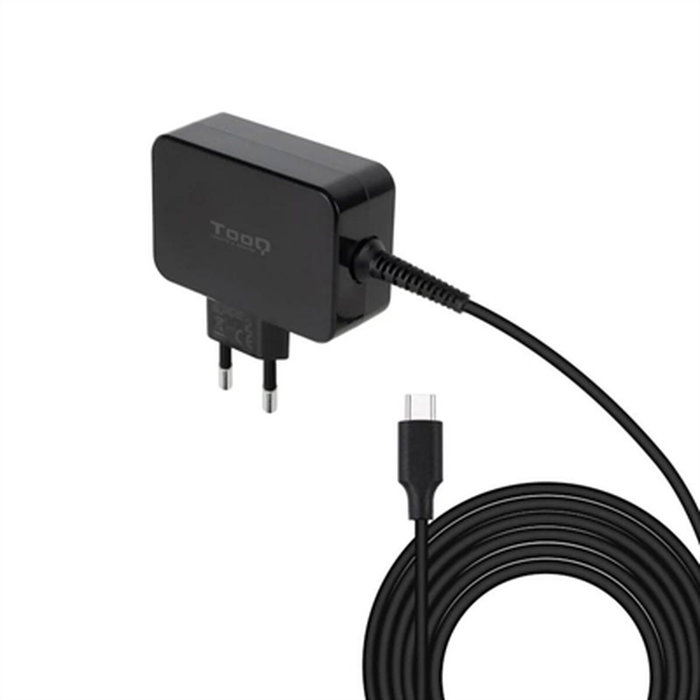 TooQ Cargador GaN 65W USB-C PD TQLC-USBCGAN65PD Negro