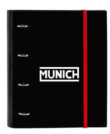 Carpeta de anillas Munich Vulcan Negro 27 x 32 x 3.5 cm