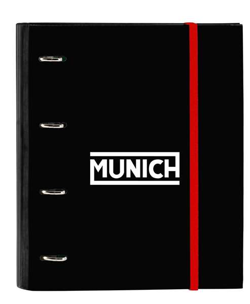 Carpeta de anillas Munich Vulcan Negro 27 x 32 x 3.5 cm
