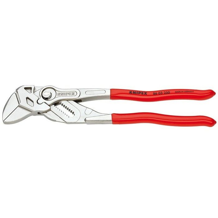Knipex Tenaza llave 250 mm recubierta de plástico cromado