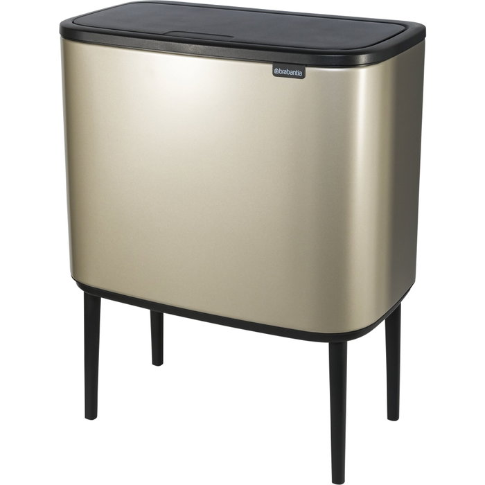 Brabantia Bo Touch Bin Champagne 3 x 11 L Brabantia Bo Touch Bin Champagne 3 x 11 L