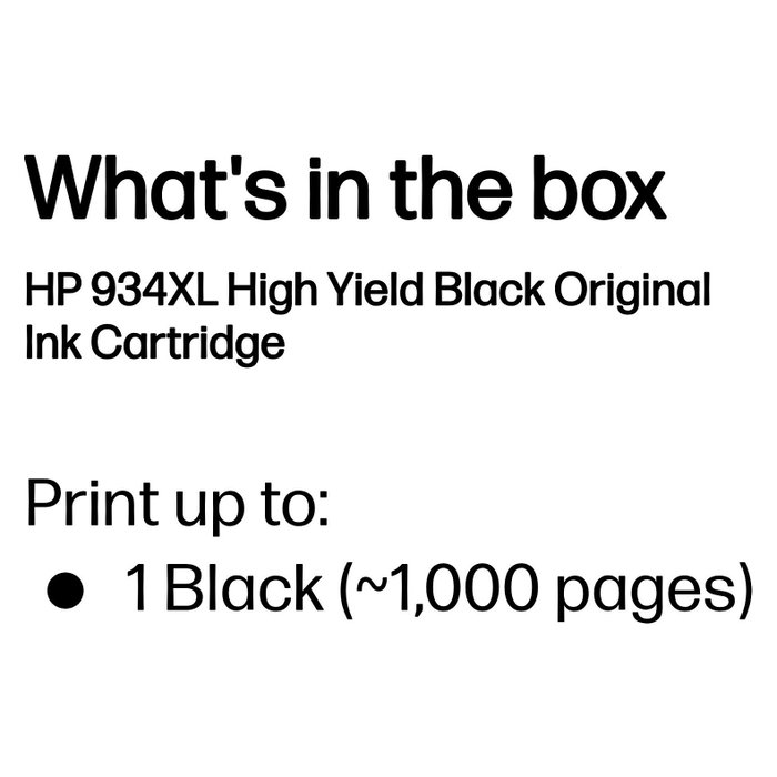 HP 934XL Cartucho de Tinta Negro Alta Capacidad