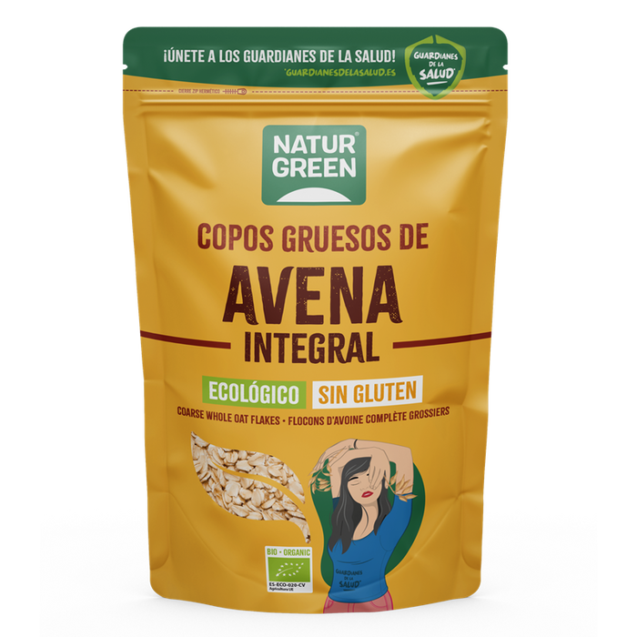 Naturgreen Copos de Avena Gruesos Sin Gluten Bio 1 kg