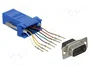 DeLOCK 66167 Adaptador Sub-D 9 Pin Macho a RJ-45 Hembra en Kit de Montaje Azul
