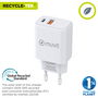 Cargador de Pared Muvit for Change Blanco 18 W 20 W