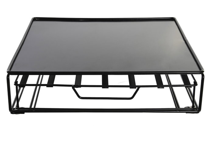 DKD Home Decor Soporte para 48 Cápsulas Nespresso Negro Metal