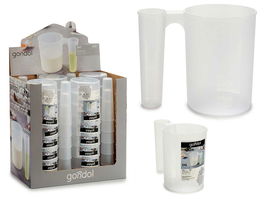 Gondol Jarra Medidora de Plástico 1,2L Doble Uso 11.5x14.3x18.5 cm (Set de 24)