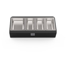 Alfa Forni Topping Station con 4 bandejas (3 GN 1/9 - 1 GN 1/6) inevitable