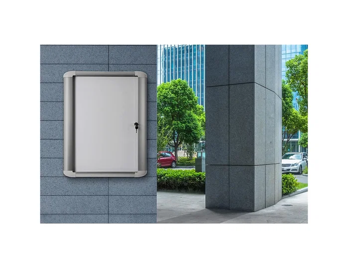 Bi-office Vitrina de anuncio magnética 816x688 mm para exterior