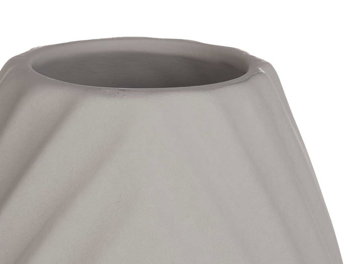 Giftdecor Jarron Ceramica Raya Diagonal 41 cm Gris (Set de 2)