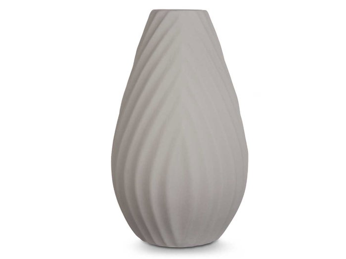 Giftdecor Jarron Ceramica Raya Diagonal 41 cm Gris (Set de 2)