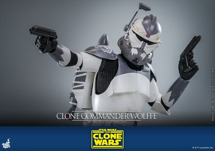 Star Wars: The Clone Wars Figura 1/6 Clone Commander Wolffe 30 cm