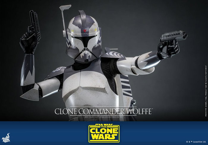Star Wars: The Clone Wars Figura 1/6 Clone Commander Wolffe 30 cm