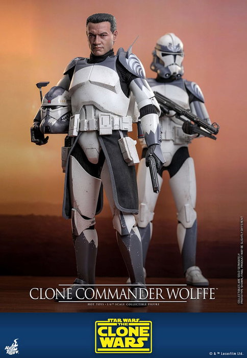 Star Wars: The Clone Wars Figura 1/6 Clone Commander Wolffe 30 cm