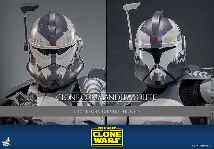 Star Wars: The Clone Wars Figura 1/6 Clone Commander Wolffe 30 cm