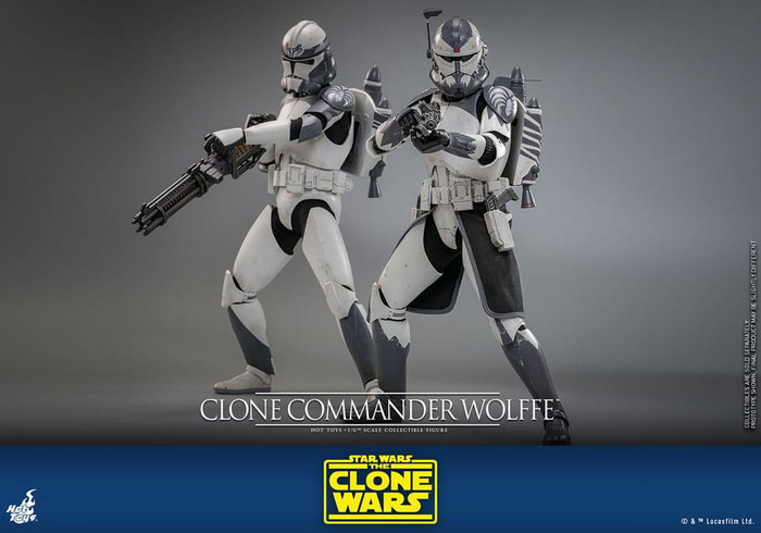 Star Wars: The Clone Wars Figura 1/6 Clone Commander Wolffe 30 cm