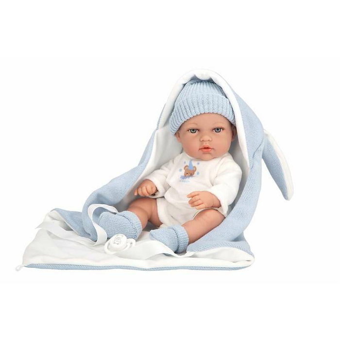 Muñecas Arias Muñeca Elegance Natal Azul con Saco de Dormir