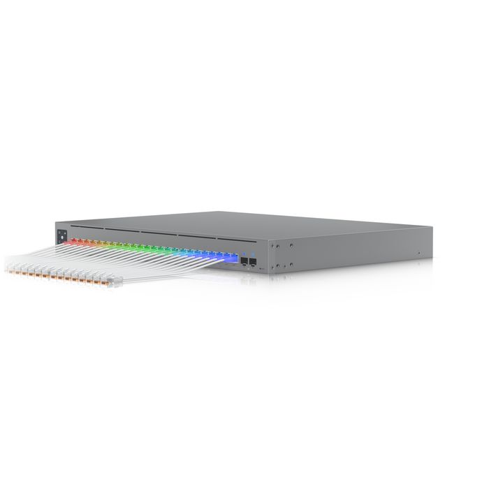 Ubiquiti UniFi Etherlighting Cable de Red, Nano-thin, Patch, RJ45, 2.9 mm, 12 m, Blanco