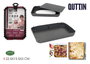Quttin Pack de 12 Moldes para Horno Desmontables para Bizcochos y Tartas, 22.5 cm x 15.5 cm x 3 cm