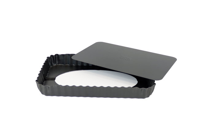 Quttin Pack de 12 Moldes para Horno Desmontables para Bizcochos y Tartas, 22.5 cm x 15.5 cm x 3 cm Quttin Pack de 12 Moldes para Horno Desmontables para Bizcochos y Tartas, 22.5 cm x 15.5 cm x 3 cm