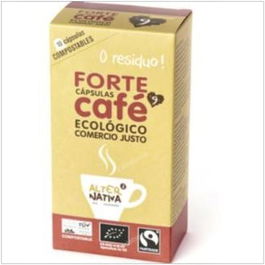 ALTERNATIVA 3 Cápsulas de Café Forte Biodegradables Eco 10 Unidades Compatibles Nespresso
