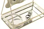 DKD Home Decor Espejo con Bandeja Dorado de la Colección Lazos