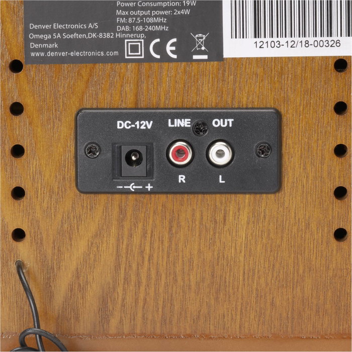 Denver MRD-51 Sistema de Audio en Madera Marrón