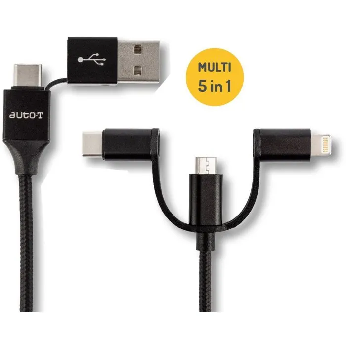 Auto-T 540339 Cable Multiconector con 5 Conectores