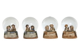 DKD Home Decor Nacimiento Resina y Cristal 8x8x10 (Surtido de 4 unidades)