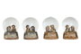 DKD Home Decor Nacimiento Resina y Cristal 8x8x10 (Surtido de 4 unidades)