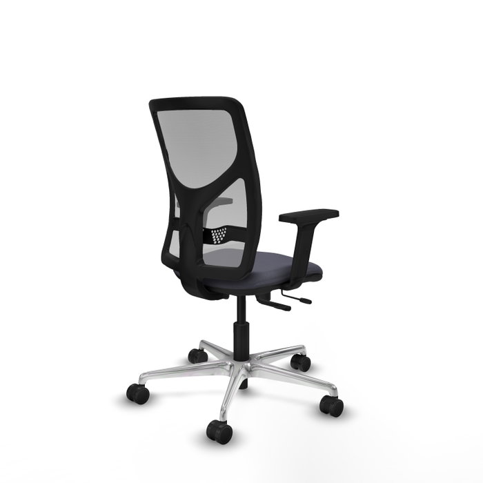PIQUERAS Y CRESPO Silla de oficina Motilla con mecanismo Sincro/Traslack, Gris