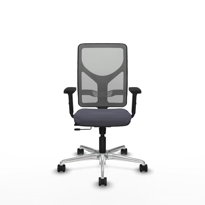 PIQUERAS Y CRESPO Silla de oficina Motilla con mecanismo Sincro/Traslack, Gris