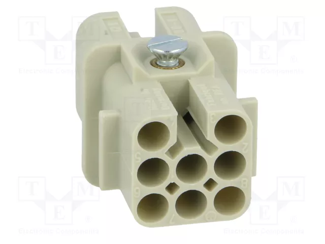 HARTING Han® D Plantilla de contacto hembra 8 pines
